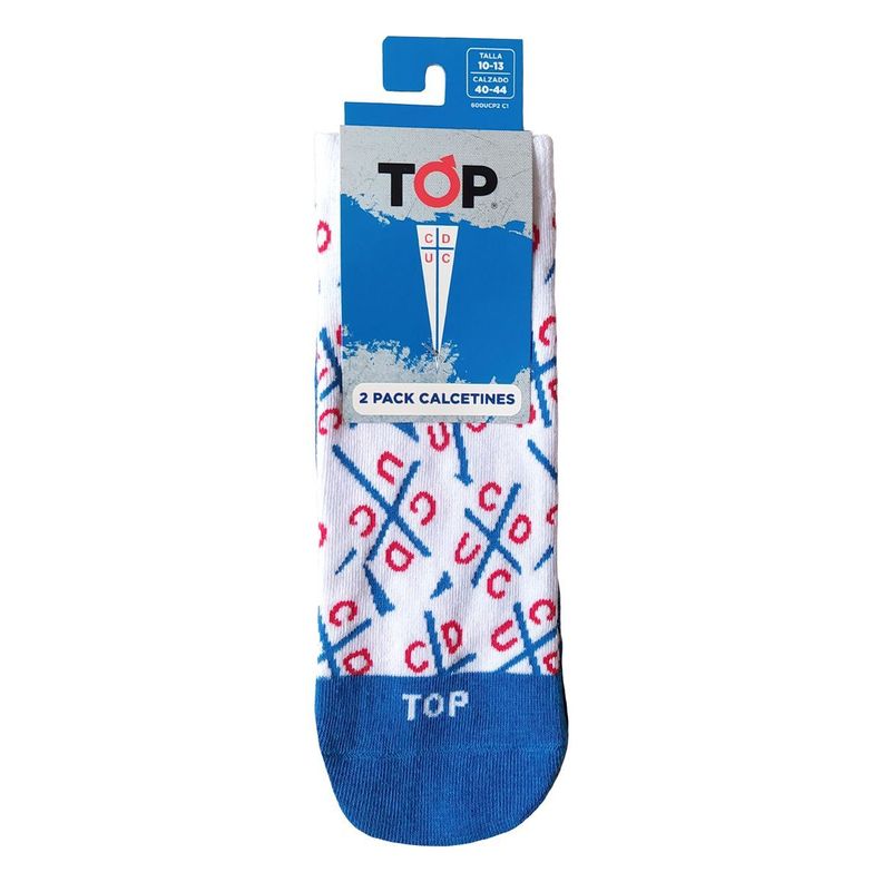Calcetines Tobilleros Algodón Pack 2 Universidad Católica C1 Top-3