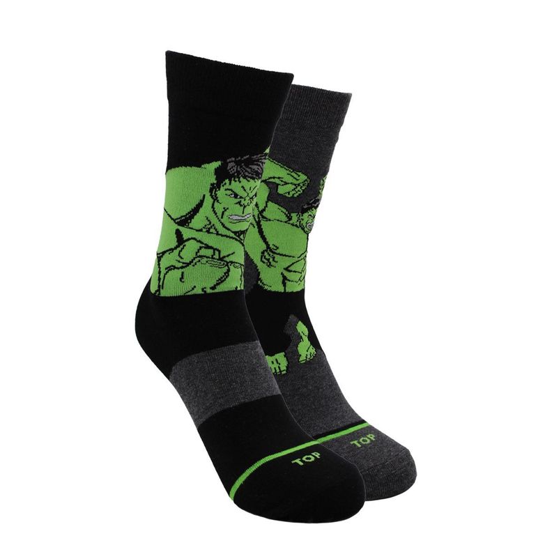Calcetines Largos Nino Algodon Marvel Hulk Pack 2 C2 TOP