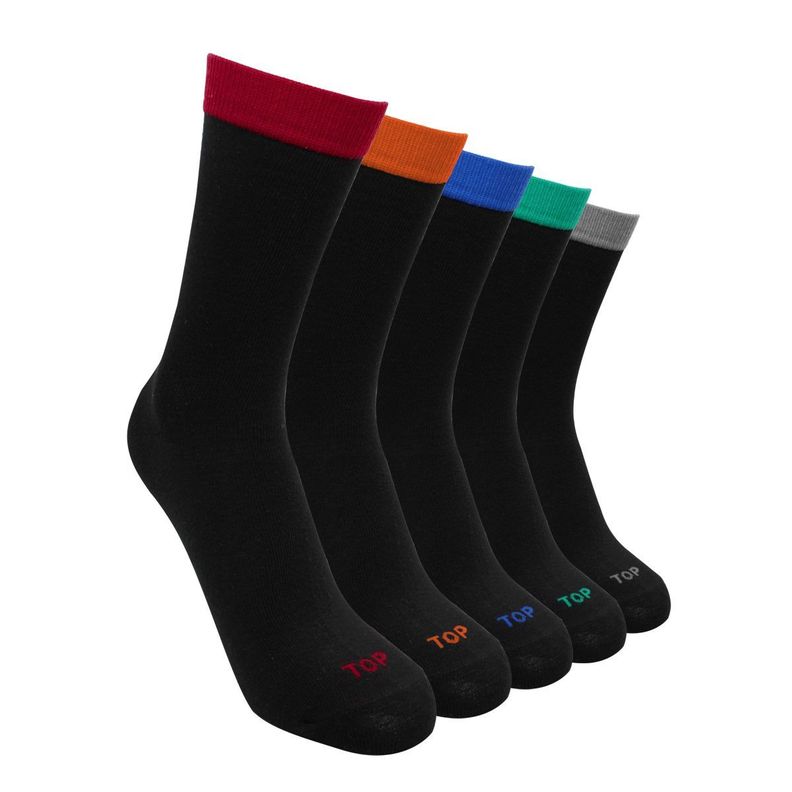 Calcetines Medios Algodón Niños Pack 5 C1 Top-0