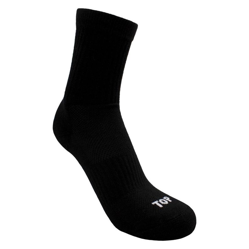 Calcetines Niño Deportivos Largos Negros Pack 5 C1 TOP-1