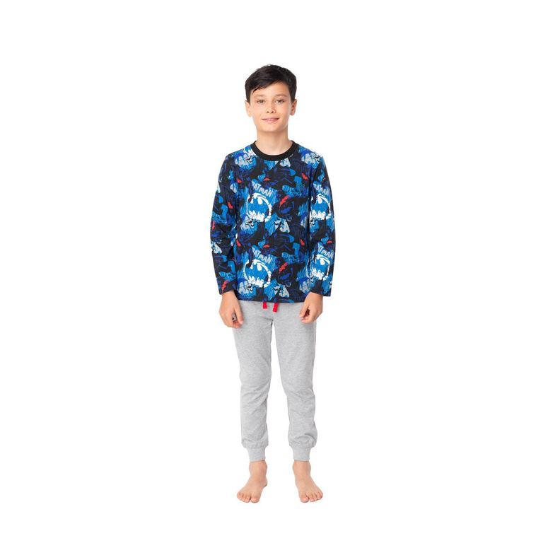 Pijama Largo Niño Invierno Algodón DC C1 Top-0