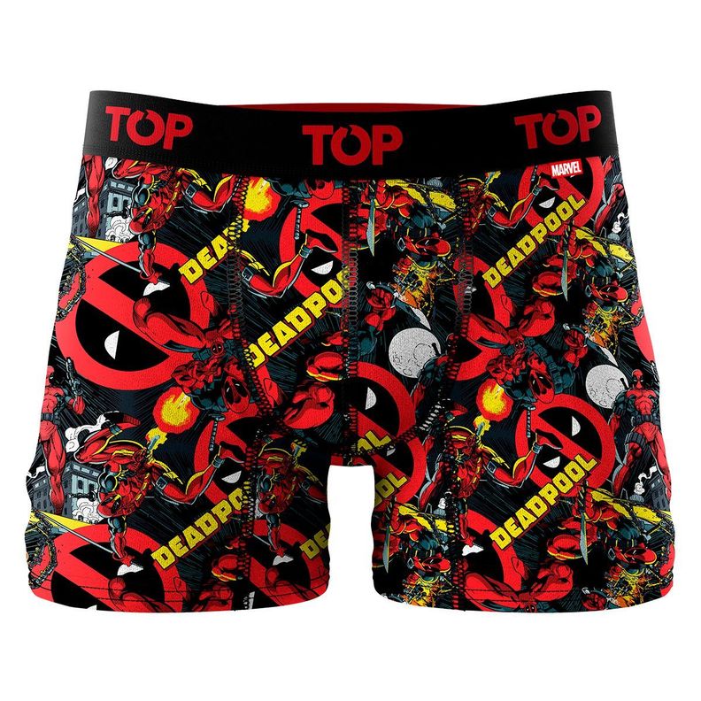 Bóxer Medio Algodón Pack 3 Marvel Deadpool C15 Top-1