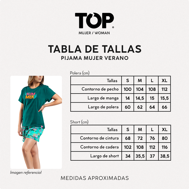 Pijama Mujer Verano Algodón Harry Potter C1 Top-3