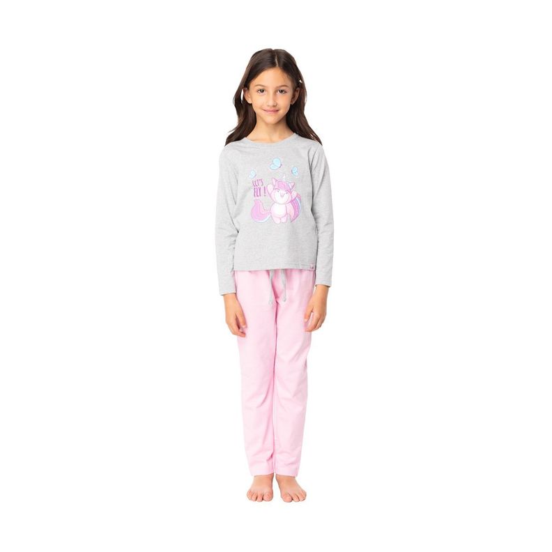 Pijama Largo Niña Algodón Invierno C1 Top-0