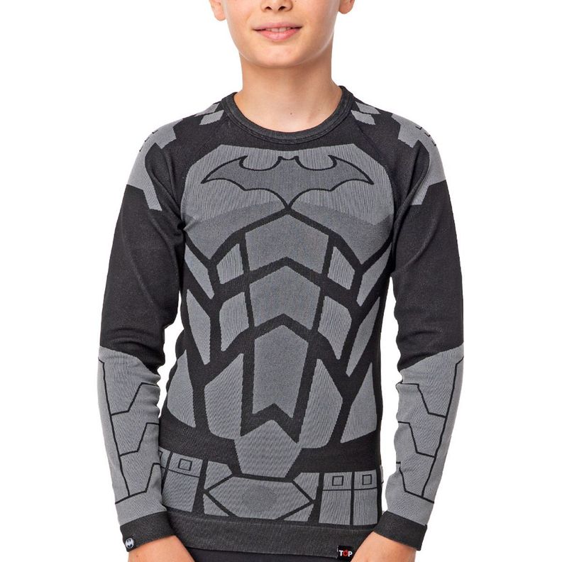 Camiseta Deportiva Primera Capa Batman Microfibra Niño Top-0