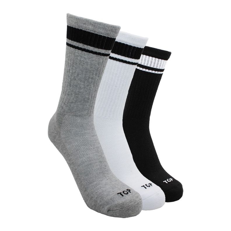 Calcetines Deportivos Largos Pack 3 C4 TOP-0