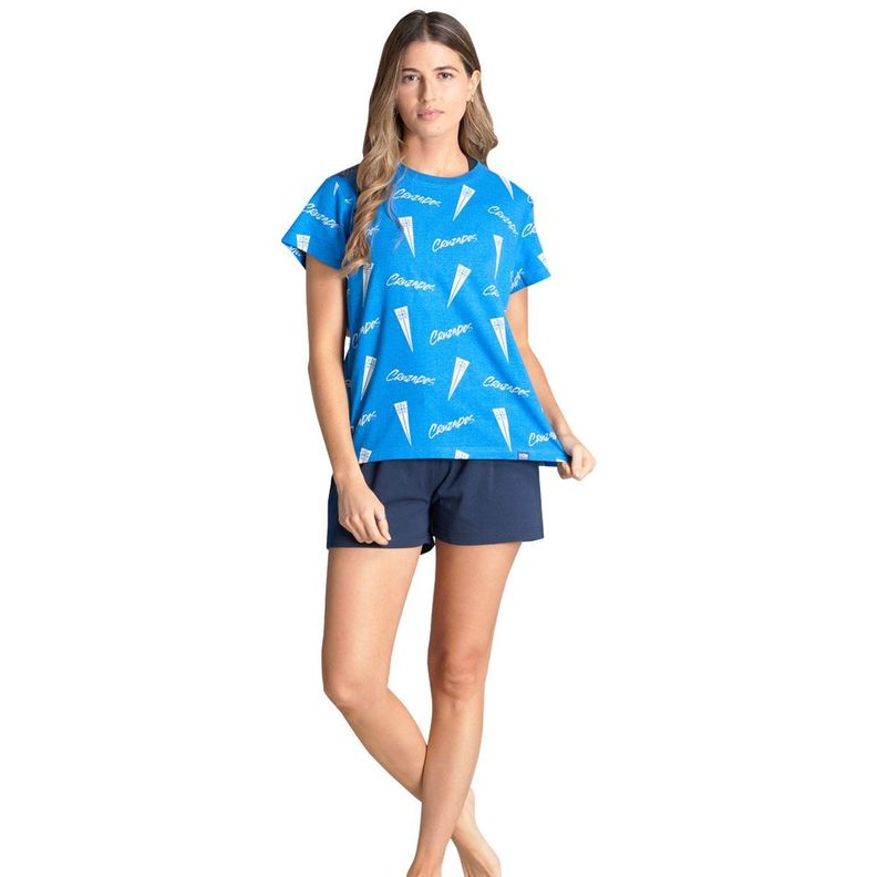 Pijama Algodón Mujer Verano Universidad Católica C1 Top-1