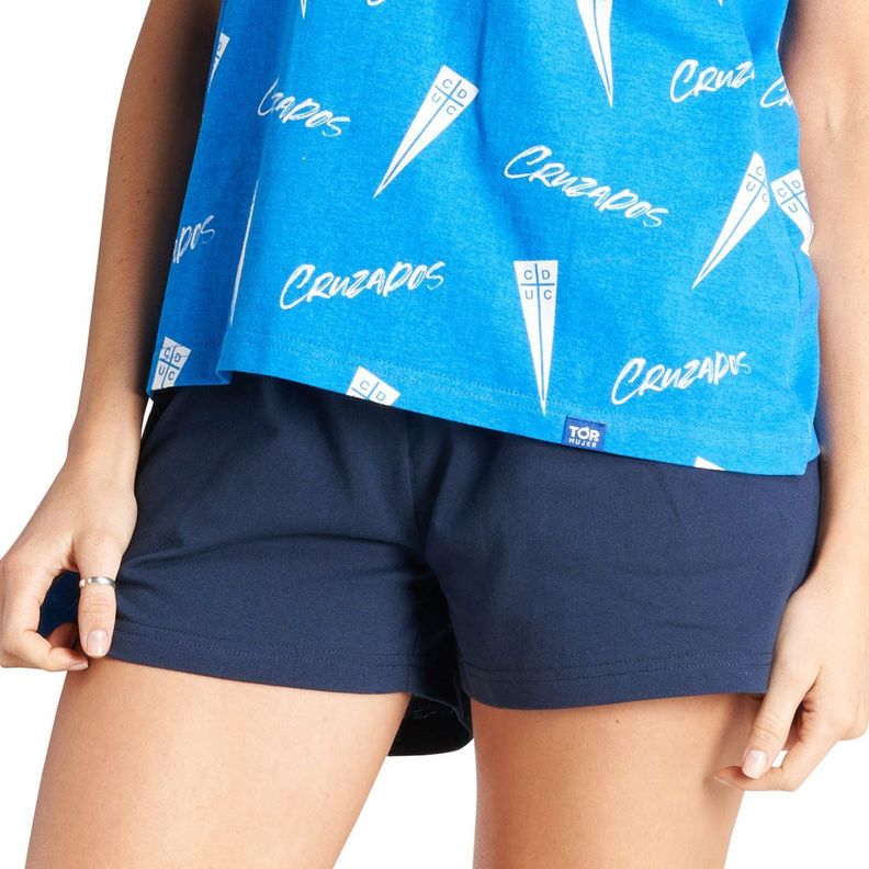 Pijama Algodón Mujer Verano Universidad Católica C1 Top-2