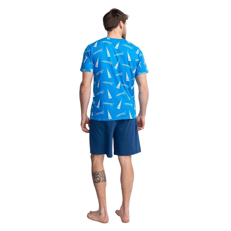 Pijama Hombre Algodón Verano Universidad Católica C1 Top-1
