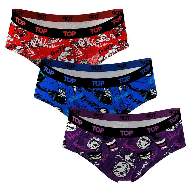Calzón Pantaletas Algodón Con Elástico DC Pack 3 C3 TOP-2