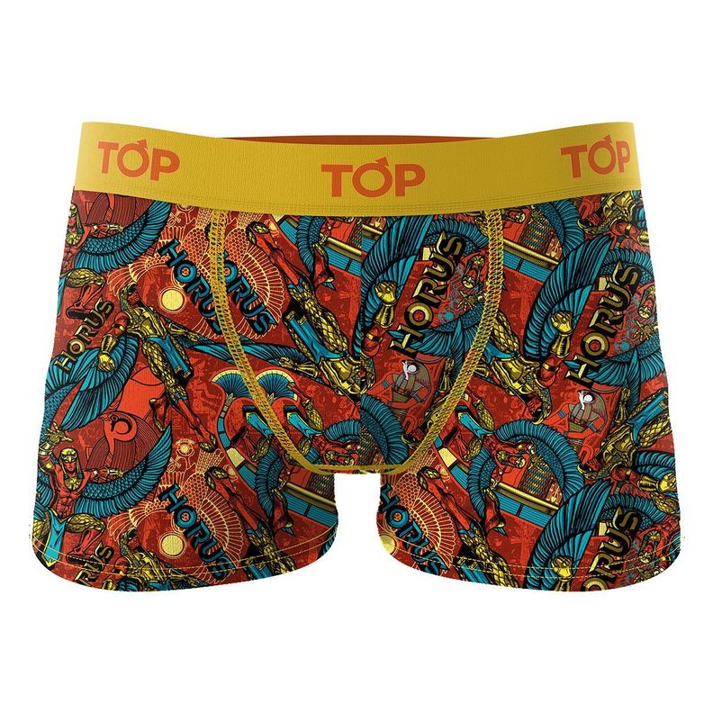 Bóxer Medio Niño Algodón Pack 4 Dioses Egipcios TOP-2