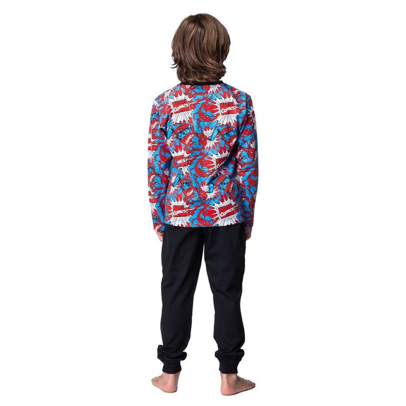 Pijama Largo Niño Invierno Algodón Marvel C1 TOP-1