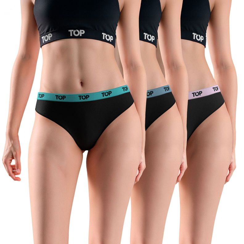 CALZÓN BIKINI ALGODÓN PACK 3 C14 TOP