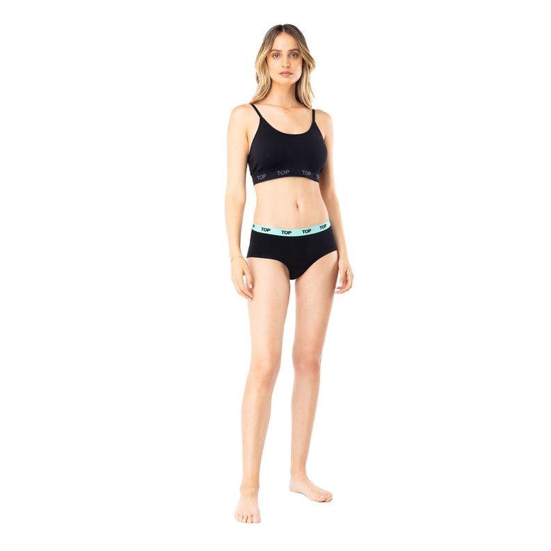Calzón Pantaletas Algodón Con Elástico Pack 3 C5 Top-3