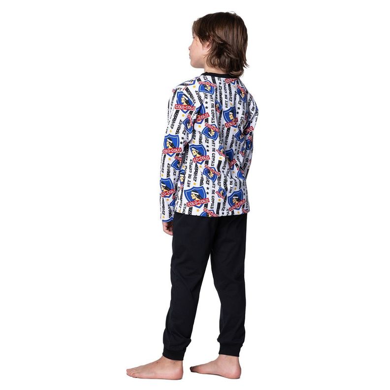 Pijama Largo Niño Invierno Algodón Colo-Colo TOP-2