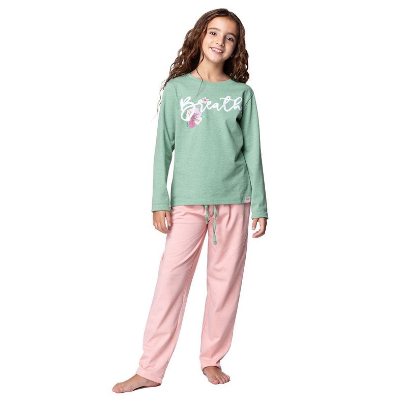 Pijama Largo Niña Algodón Invierno C2 TOP-0