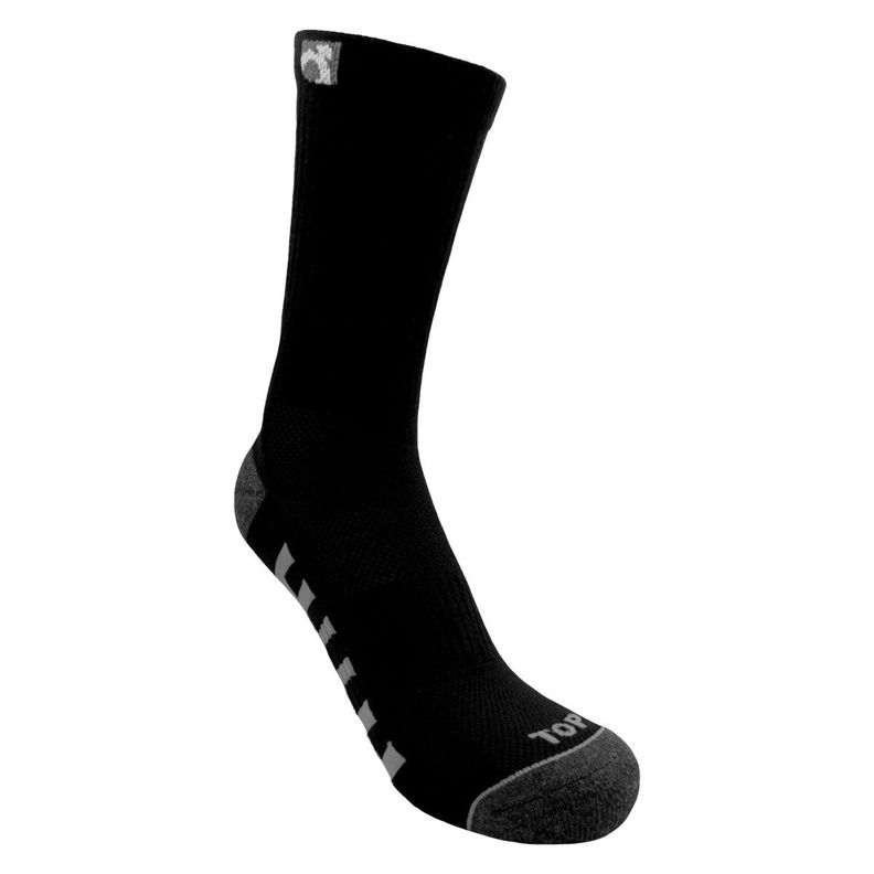 Calcetines Niño Deportivos Largos Negros Pack 5 C2 TOP-3