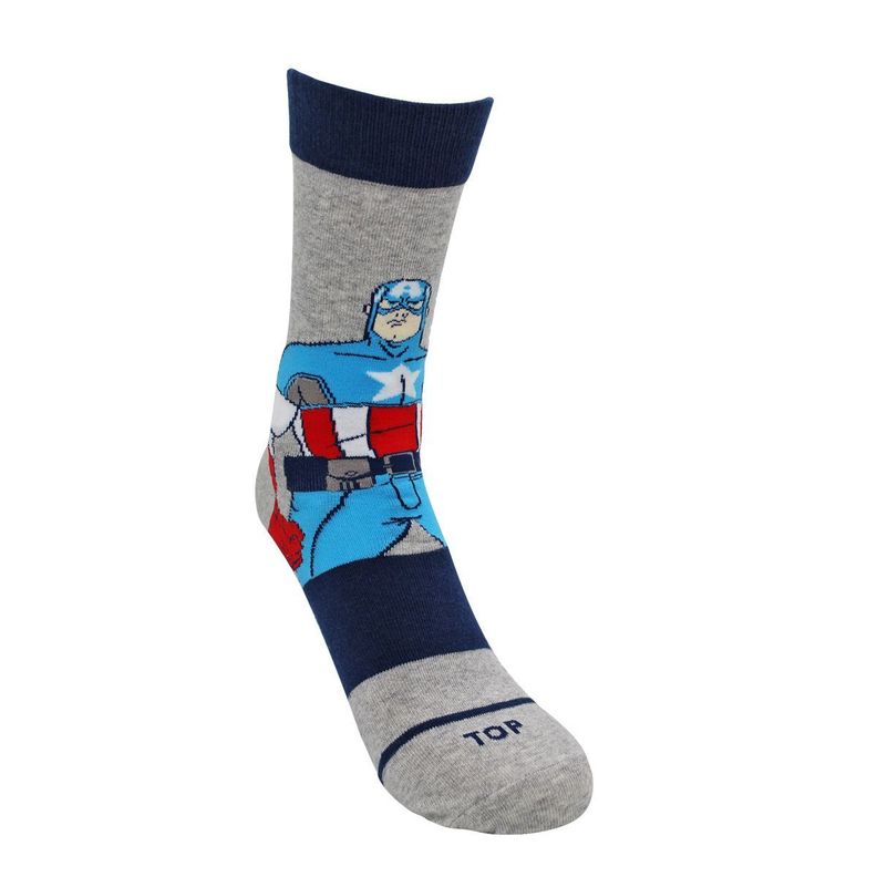 Calcetines Largos Niño Algodón Marvel Capitán América Pack 2 C3 TOP-4