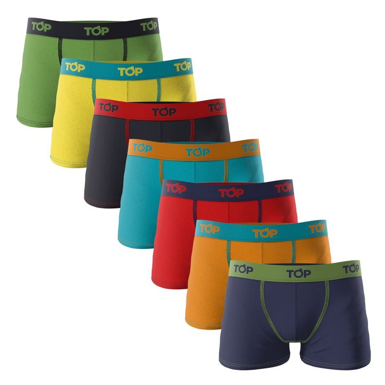 Bóxer Niño Color/Algodón Pack 7 C1 TOP-0