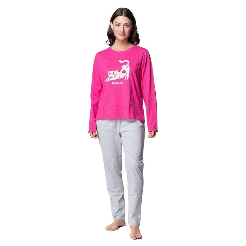 Pijama Algodón Mujer Invierno C1 TOP-0