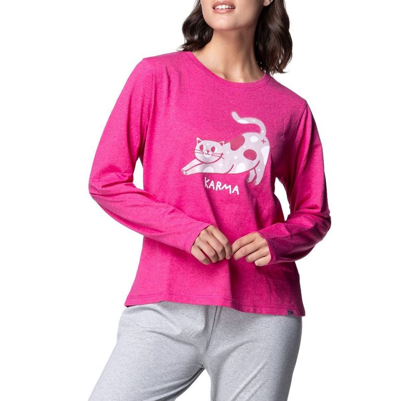 Pijama Algodón Mujer Invierno C1 TOP-2