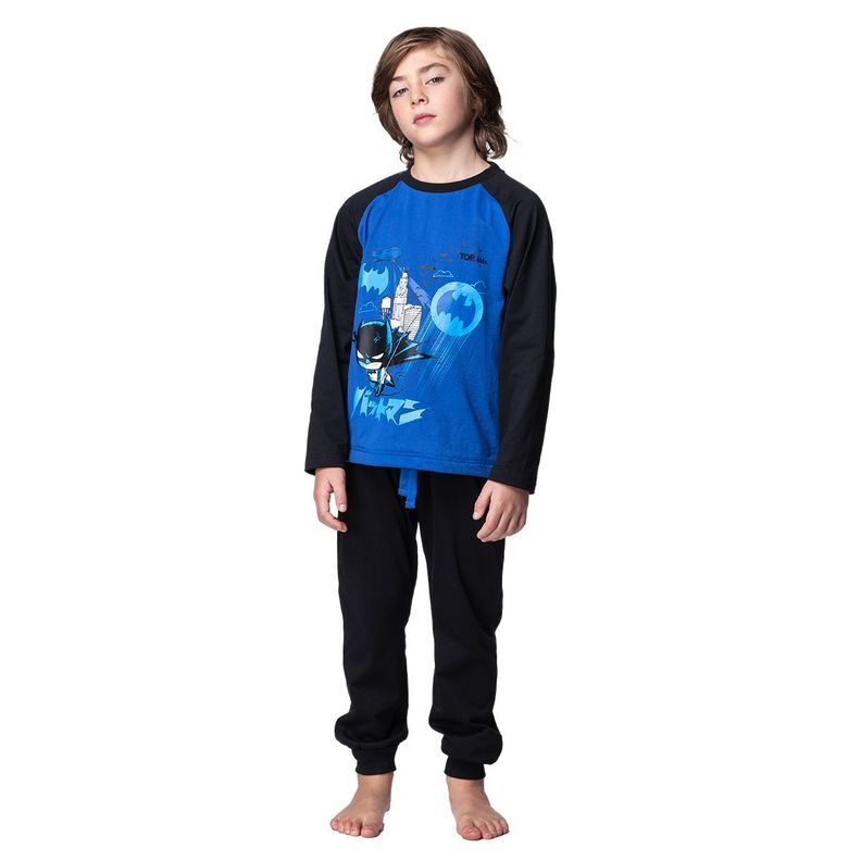 Pijama Largo Niño Invierno Algodón DC TOP-0
