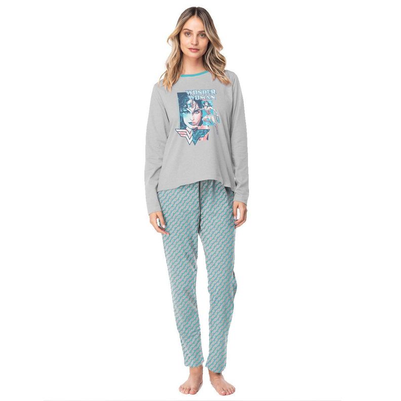 Pijama Largo Algodón Mujer Invierno DC C3 Top-1