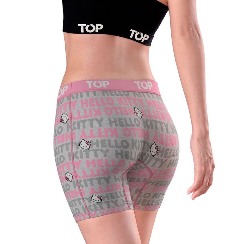 Bóxer Medio MUJER Algodón Pack 3 Hello Kitty C3 TOP-4