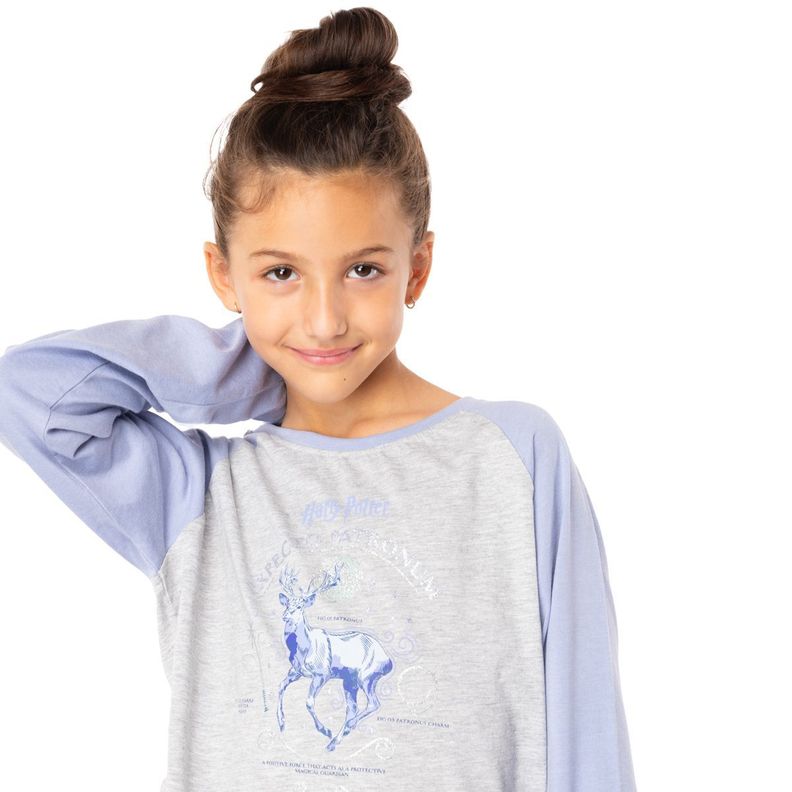 Pijama Largo Niña Algodón Invierno Harry Potter C1 Top-2