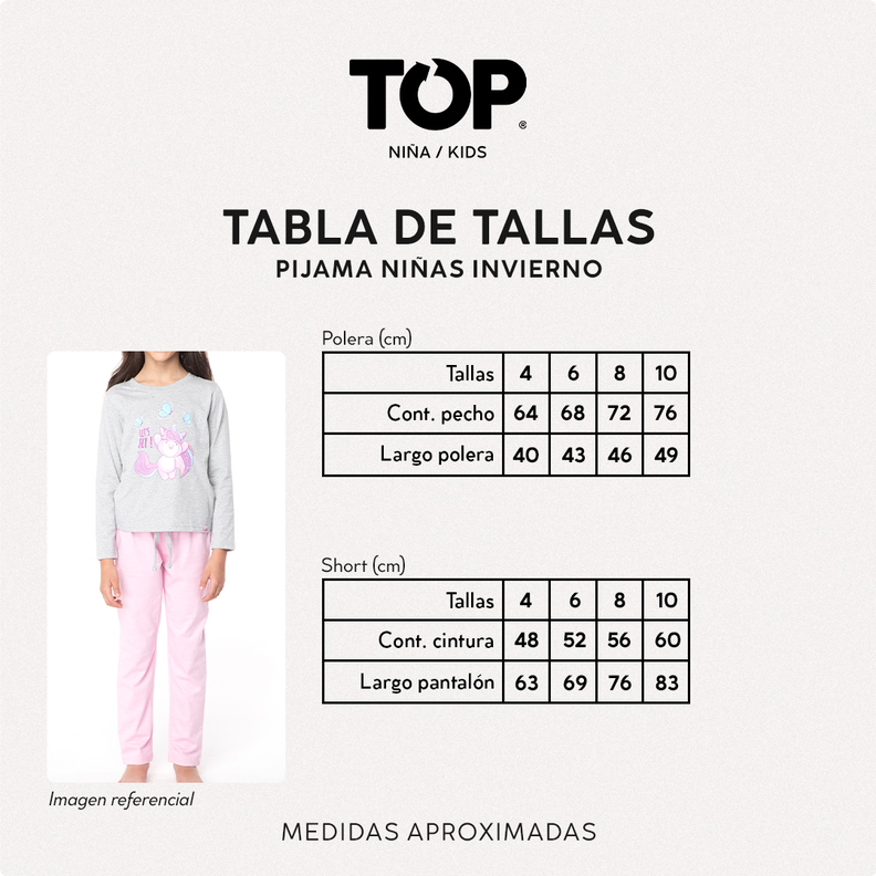 Pijama Largo Niña Algodón Invierno Harry Potter C1 Top-3