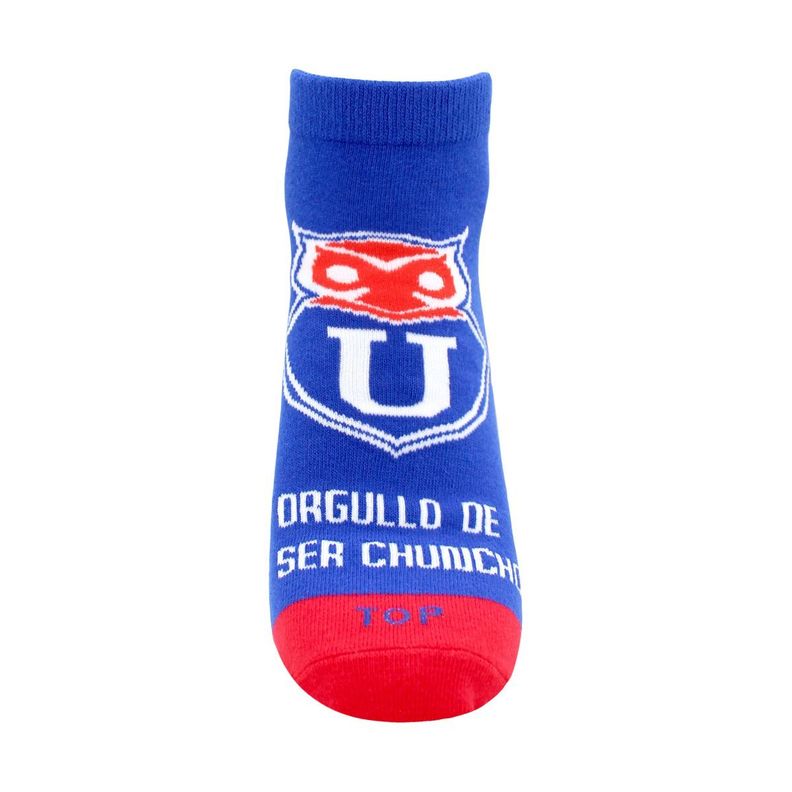 Calcetines Tobilleros Algodón Pack 2 Universidad de Chile C2 Top-3
