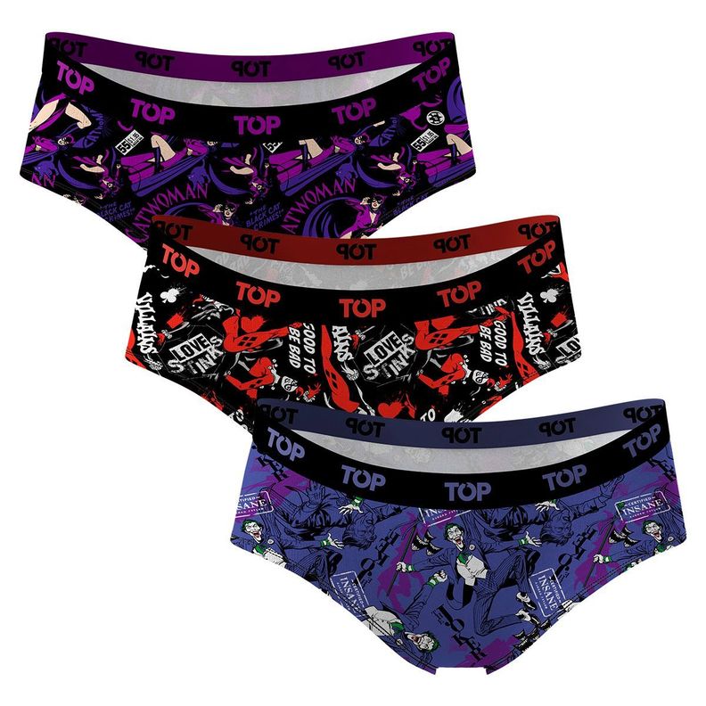 Calzón Pantaletas Algodón Con Elástico DC Pack 3 C2 TOP-2