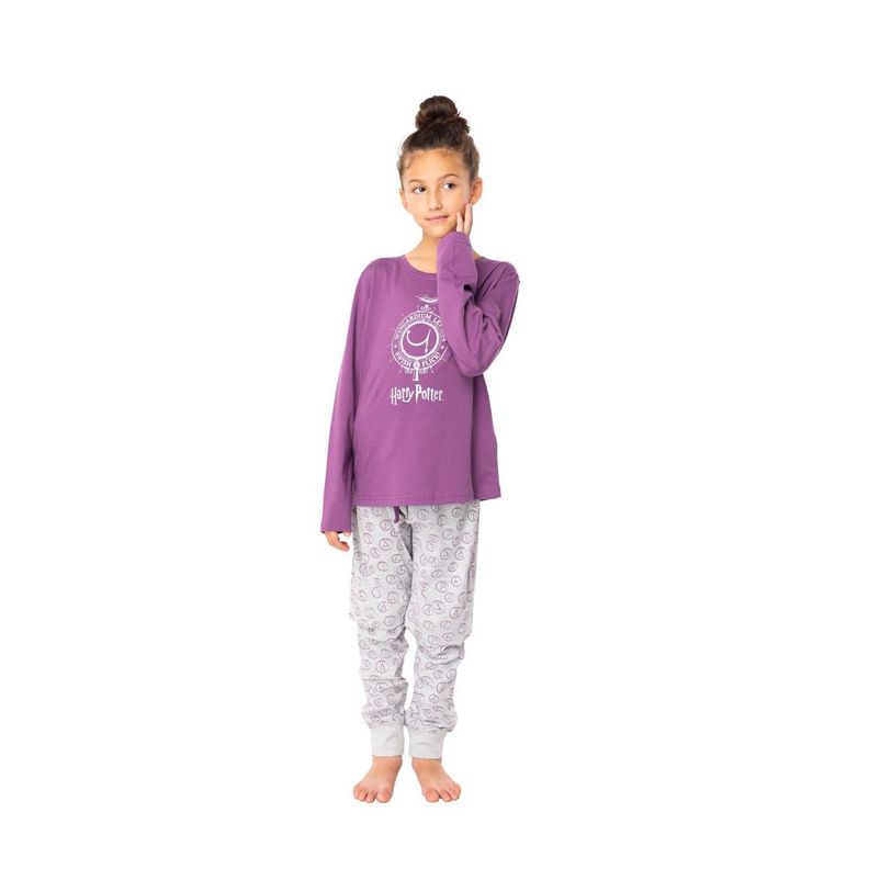 Pijama Largo Niña Algodón Invierno Harry Potter C2 Top-0