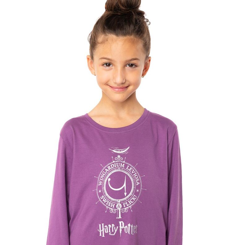 Pijama Largo Niña Algodón Invierno Harry Potter C2 Top-2
