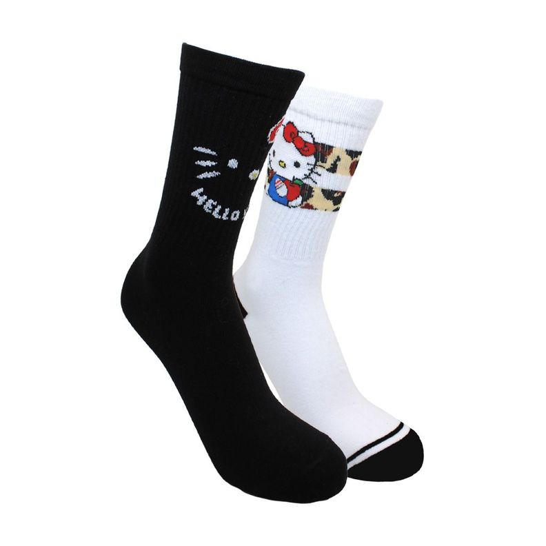 Calcetines Largos Mujer Algodón Pack 2 Hello Kitty C4 TOP-0