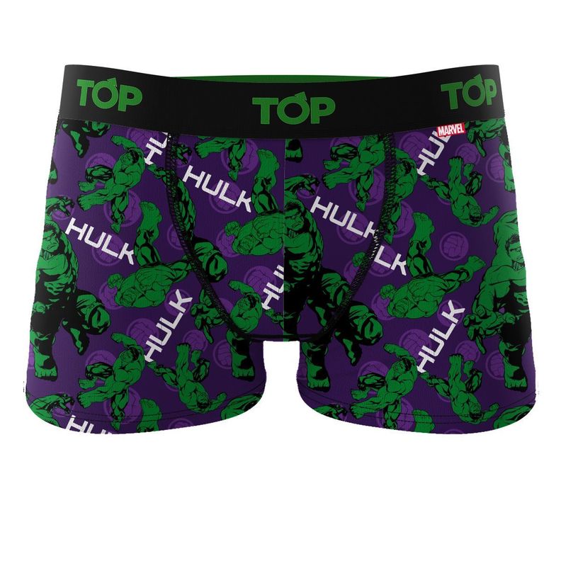 Bóxer Niño Algodón Marvel Pack 4 C9 Hulk Top-3