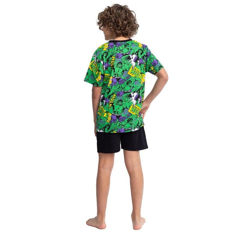 Pijama Niño Algodón Verano Hulk Top-1