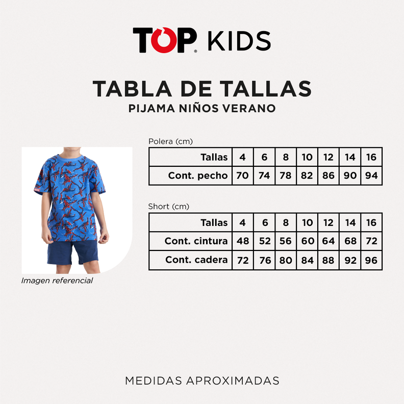 Pijama Niño Algodón Verano Hulk Top-3