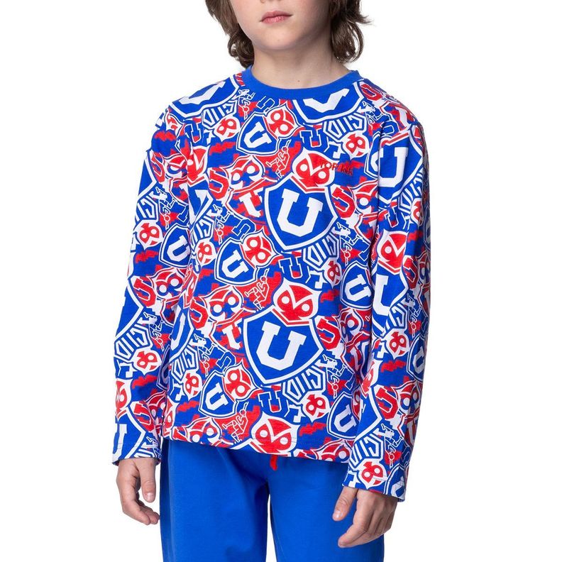 Pijama Largo Niño Invierno Algodón Universidad de Chile TOP-2