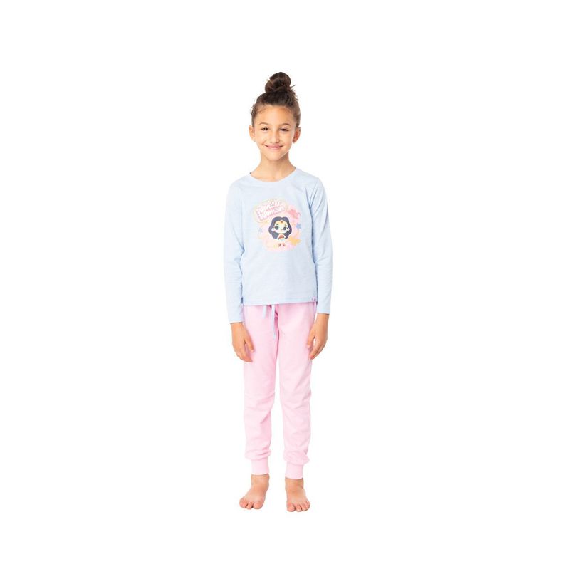 Pijama Largo Niña Algodón Invierno DC C1 Top-0