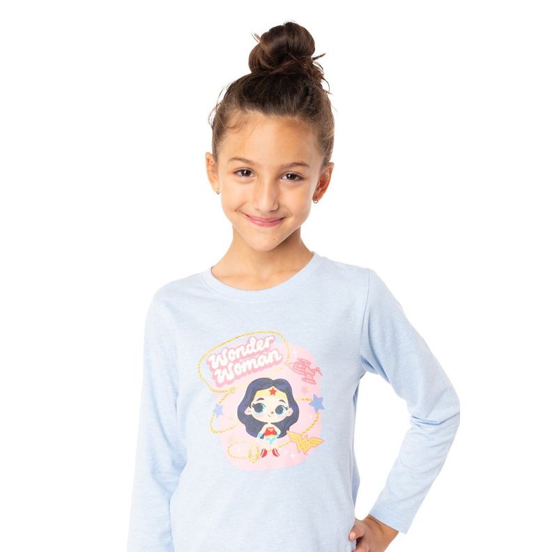 Pijama Largo Niña Algodón Invierno DC C1 Top-2