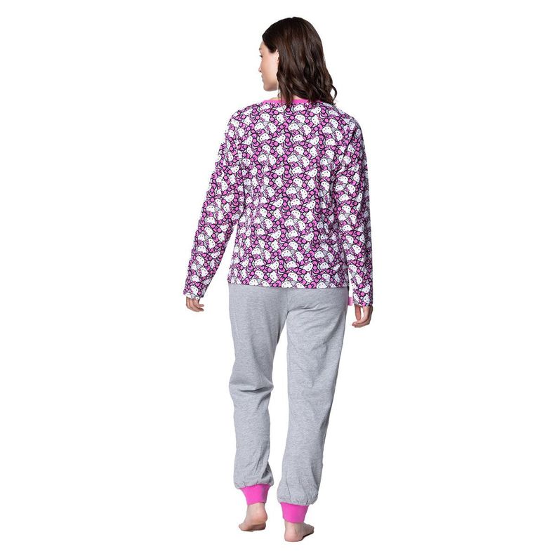Pijama Largo Mujer Algodón Invierno Hello Kitty C1 TOP-1