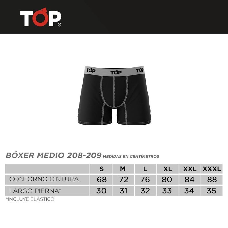 Bóxer Medio Microfibra Universidad de Chile Pack 3 C2 Top-4
