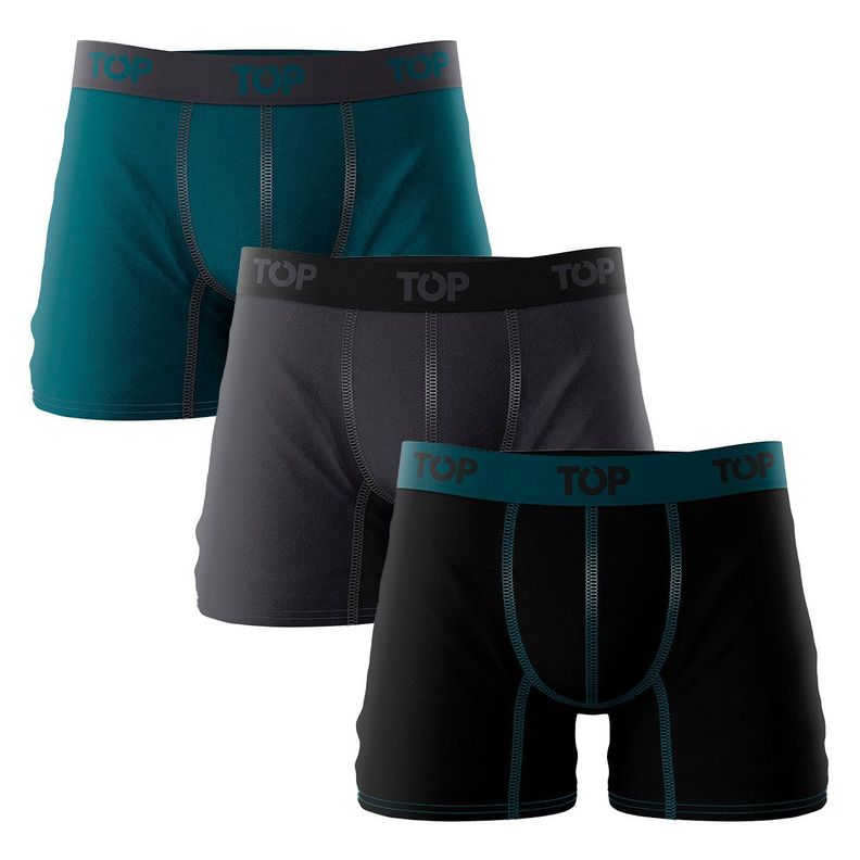 Bóxer Medio Algodón Pack 3 PK C16 Top-0