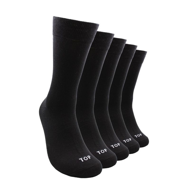 Calcetin Algodon Basico Pack 5 C3 Negro