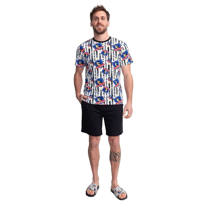 Pijama Hombre Algodón Verano Colo-Colo C1 Top