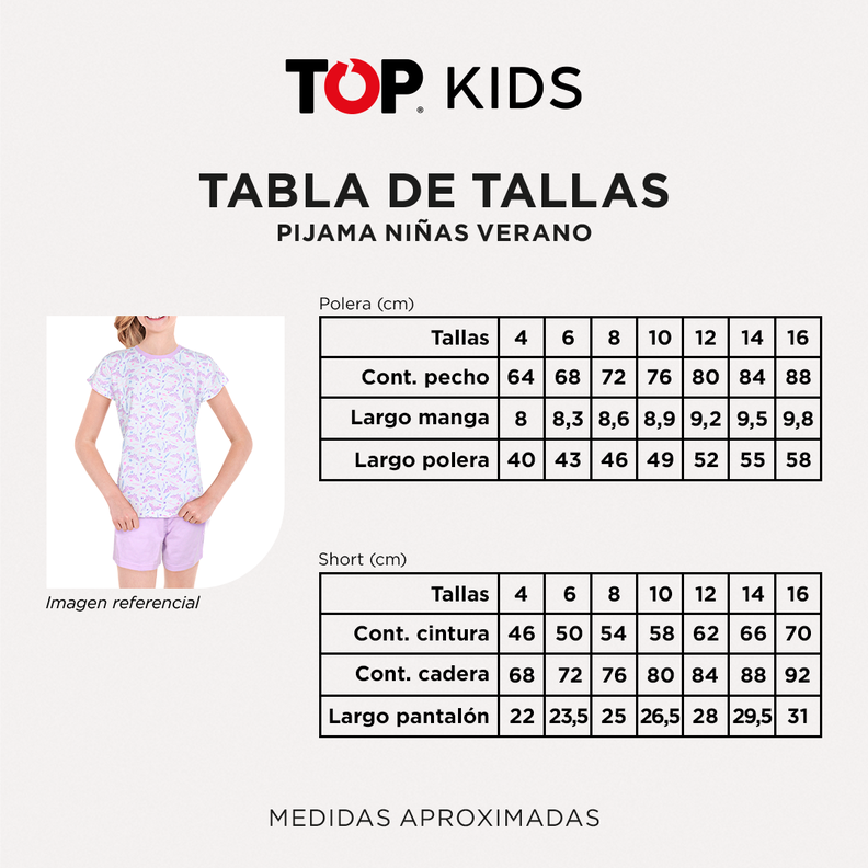 Pijama Niña Algodón Verano C2 Top-3