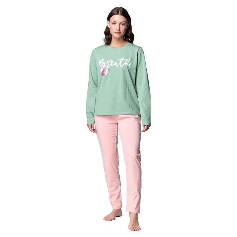 Pijama Algodón Mujer Invierno C2 TOP-0