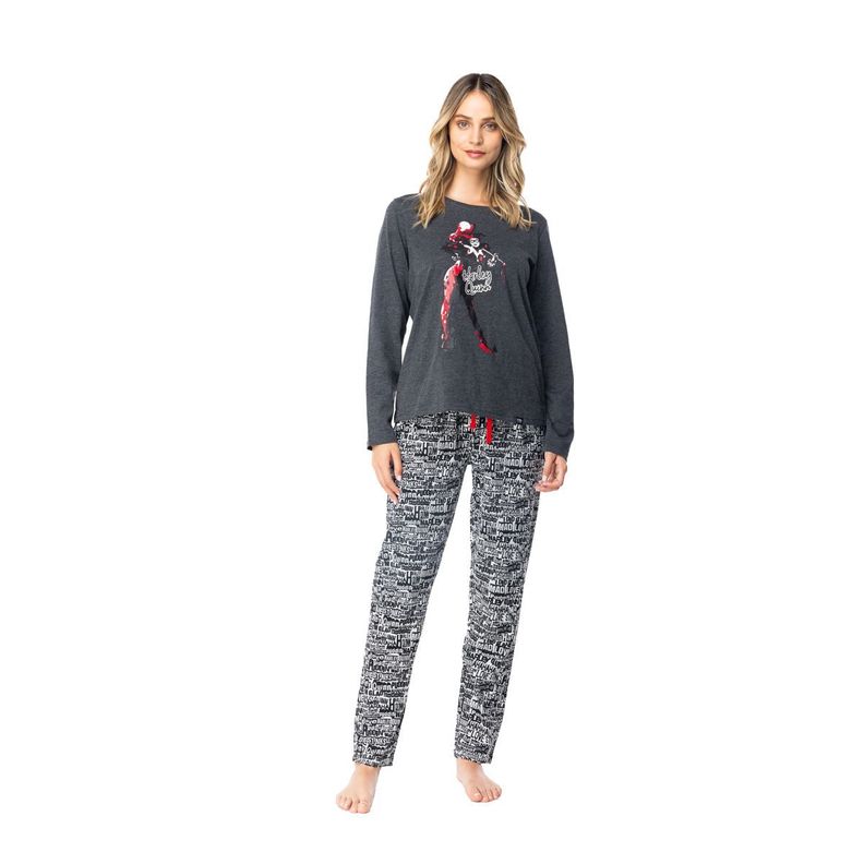 Pijama Largo Algodón Mujer Invierno DC C1 Top-0