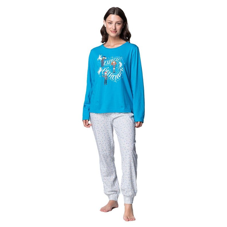 Pijama Largo Mujer Algodón Invierno Harry Potter C1 TOP-0
